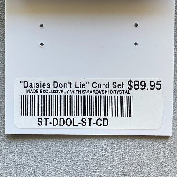 FAC Olive Green Crystal Necklace & Earrings Set NWT - Picture 6 of 9